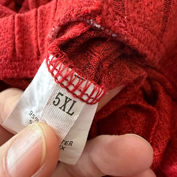 Amazon Red Ribbed Lounge Set - Picture 6 of 6